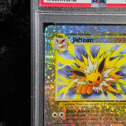 2002 Pokemon Jolteon Legendary Collection Reverse Holofoil #14 PSA 8 - Image 4