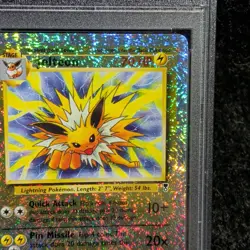 2002 Pokemon Jolteon Legendary Collection Reverse Holofoil #14 PSA 8 - Image 5