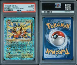 2002 Pokemon Jolteon Legendary Coll. Reverse Holofoil #14 PSA 8 POP 280 - Image 3
