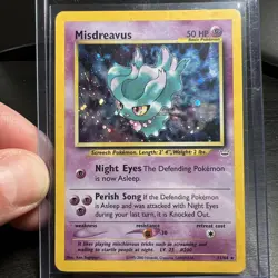 Misdreavus - 11/64 - Pokemon Neo Revelation Unlimited Holo Rare Card WOTC MP - Image 1