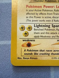 Raikou 22/64 Neo Revelation Rare Vintage WOTC 2001 Pokemon Card - Image 5