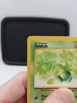 Oddish 63/82 Team Rocket Set 2000 Non-Holo MP Pokemon Card w/ Rare INK ERROR - Image 3