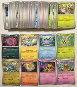 2025 Pokemon TCG Mega Evolution 87 Card Starter Set No Duplicates + All Pack Art - Image 1
