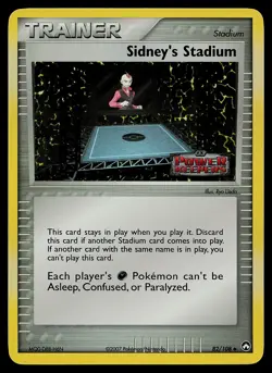 Pokemon Card Sidney's Stadium Power Keepers 82/108 Uncommon Reverse Holo STAMPED - Image 1