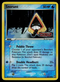 Pokemon Card - Snorunt Power Keepers 64/108 Common Reverse Holo STAMPED - Image 1