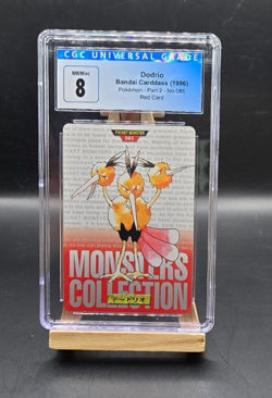 1996 Pokemon Bandai Carddass Red Card Part 2 #085 Dodrio CGC 8 - Image 1