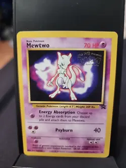 Pokemon TCG Mewtwo the First Movie Promo Card, Black Star Promo. - Image 1