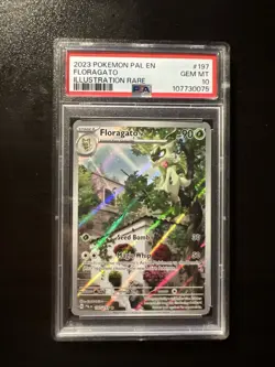 PSA 10 GEM MINT Floragato #197 Illustration Rare Paldea Evolved Pokemon Card - Image 1