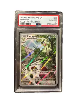 PSA 10 GEM MINT Floragato #197 Illustration Rare Paldea Evolved Pokemon Card - Image 2