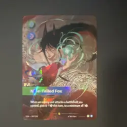 Riftbound TCG Nine-Tailed Fox Ahri Legend (Overnumbered) English Card 303/298 - Image 2