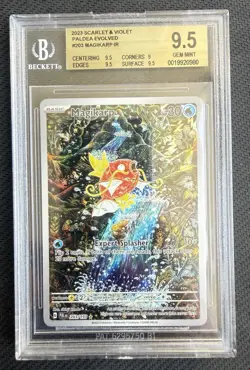 Pokemon Magikarp Paldea Evolved Card 203/193 BGS 9.5 Gem Mint - Image 1