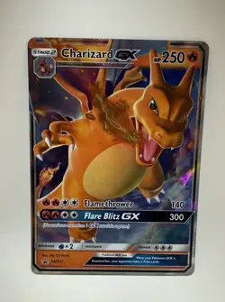 Pokemon Card TCG - Charizard GX SM211 Black Star Promo Sun & Moon Near Mint - Image 1