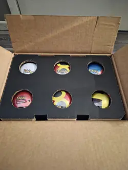 Pokemon TCG Costco 6x Pokeball Tins 18 Booster Card Packs Factory Sealed IN HAND - Image 3