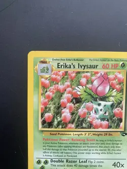 Pokemon Erika's Ivysaur 41/132 Gym Challenge Uncommon Regular 2000 English Card - Image 5