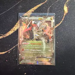 Pokemon TCG - Tyrantrum EX XY Black Star Promos Holo Ultra Rare Card XY70 - Image 1