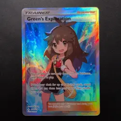 Green's Exploration (Full Art) 209/214 SM - Unbroken Bonds Pokemon Card NM - Image 1