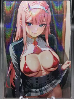 Zero Two Darling In The Franxx Anime Waifu Card Doujin ACG Goddess Holo - Image 1