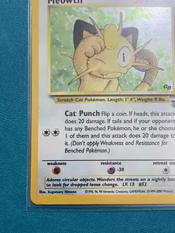 Meowth Promo 10 - Black Star GB Game Boy Stamped - Holo Rare Pokemon Card - NM - Image 5