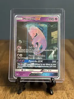 LP! Mewtwo GX (78/73) Shining Legends Secret Rare Holo Pokemon Card! - Image 1