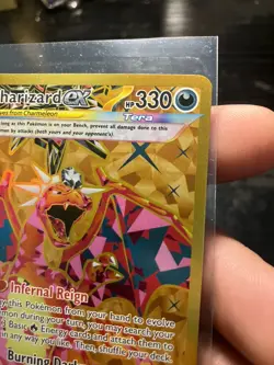 Pokemon TCG Gold Charizard EX Obsidian Flames 228/197 Secret Hyper Rare Card - Image 2