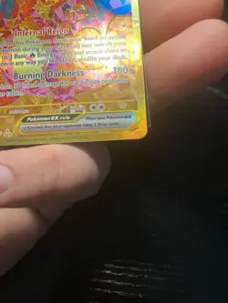 Pokemon TCG Gold Charizard EX Obsidian Flames 228/197 Secret Hyper Rare Card - Image 5