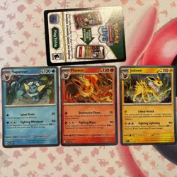 Pokemon Prismatic Evolutions Poster Collection Promo Cards *Complete Set of 3 * - Image 1