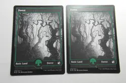 MTG Forest (276) x2- Full Art-Innistrad: Midnight Hunt-Lightly Played - Image 1