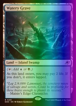 Watery Grave (NM Foil) EOE-0261 Rare MTG - Image 1