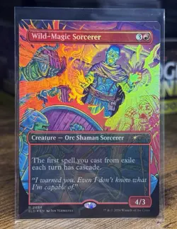 Wild-Magic Sorcerer 2494 Foil Secret Lair Shadows Over Balduer's Gate D&D - Image 1