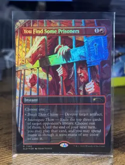 MTG FOIL You Find Some Prisoners(Dungeons & Dragons) Borderless - Secret Lair - Image 1