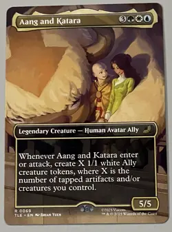 MTG Avatar: TLE Aang and Katara Legendary Creature RARE REGULAR #0069 - Image 1