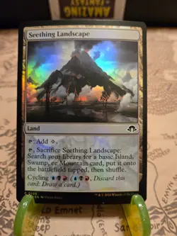 MTG Seething Landscape Modern Horizons 3 Foil Common NM - Image 1