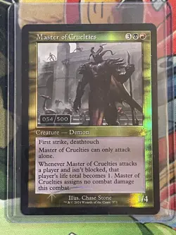 MTG - Master of Cruelties - Retro Framed - Serialized (054/500) - NM - Image 1