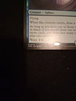 Magic The Gathering; Edge Of Eternities #0072 Quantum Riddler - Image 3
