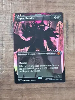 Super Shredder (Borderless) Teenage Mutant Ninja Turtles Near Mint Pack Fresh - Image 1