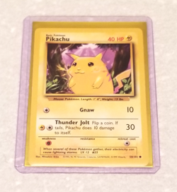 PICKACHU - Base Set 58/102 - Starter Pokemon Card - Lightly Played - Vintage - Image 1
