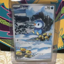 Pokemon TCG Piplup Basic 70 HP Me02 Phantasmal Flames Holo 098/094 - Image 1