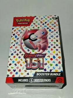 Pokemon TCG 151 Booster Bundle 6 Pack New, Sealed Box - Image 1