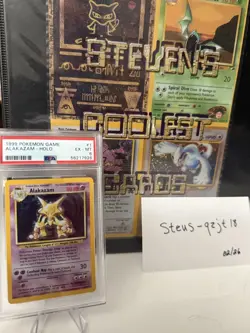 Alakazam Holo - PSA 6 - 001/102 - Pokemon 1999 Base Set Holo - Image 1