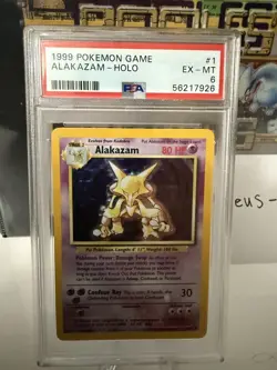 Alakazam Holo - PSA 6 - 001/102 - Pokemon 1999 Base Set Holo - Image 2