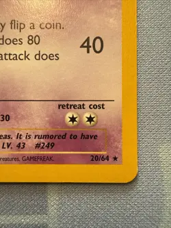 Pokemon Lugia Neo Revelation Rare Card 20/64 English NM - Image 4