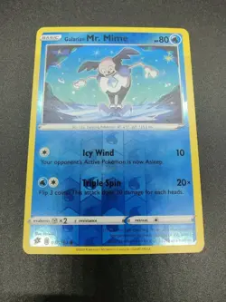 Galarian Mr. Mime | Reverse Holo | MINT | Rebel Clash 037/192 | Common | Pokemon - Image 1