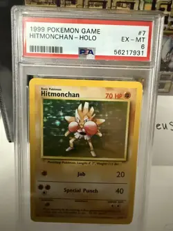 Hitmonchan Holo - PSA 6 - Pokemon 1999 Base Set 7/102 - Image 2