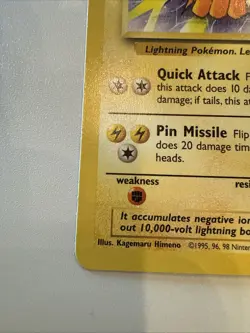 Pokemon TCG Vintage Jolteon 20/64 Jungle Set Non-Holo - Image 3