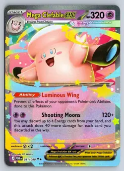 Mega Clefable ex 031/088 Double Rare Perfect Order Pokemon Holo Near Mint - Image 1