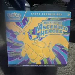 Pokemon Elite Trainer Box Mega Evolution Ascended Heroes Dragonite TCG - Image 1