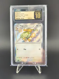 Pidgeotto Shiny Rare 197/091 CGC Pristine 10 Paldean Fates Pokemon - Image 2