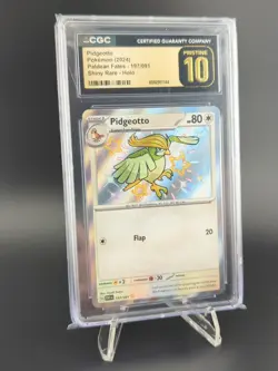 Pidgeotto Shiny Rare 197/091 CGC Pristine 10 Paldean Fates Pokemon - Image 3