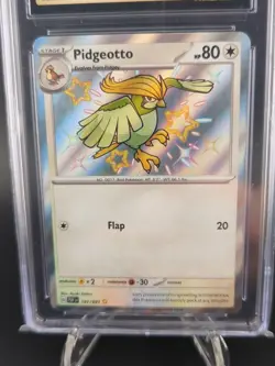 Pidgeotto Shiny Rare 197/091 CGC Pristine 10 Paldean Fates Pokemon - Image 5