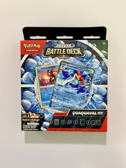 Pokemon Deluxe Battle Deck QUAQUAVAL ex Factory Sealed Box Ready To Play Deck - Image 1